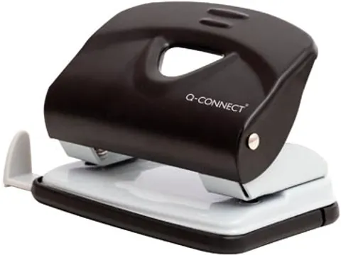 Q-CONNECT Medium Duty perforator Metaal 2-gaats 20 vel Zwart