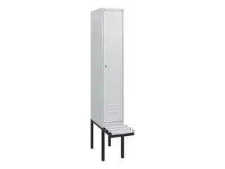 locker met bank,HxBxD 1950x300x815mm,1vak,vak B 300mm,cil.-slot - 1