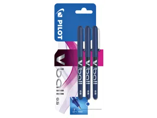 Rollerpen Pilot V-Ball 05 Fijne punt Blauw Blister à 3 stuks - 1