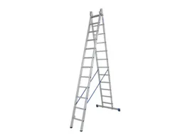multifunctionele ladder,2x12,sporten,balk L 3,4-6,05m,aluminium