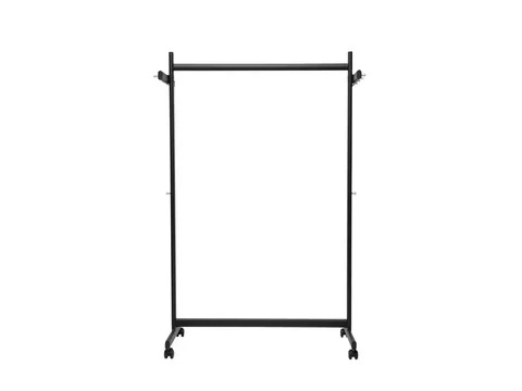 Garderoberek MAUL Samba mobiel 115X172X51cm 40kg, 10 haken zwart RAL90