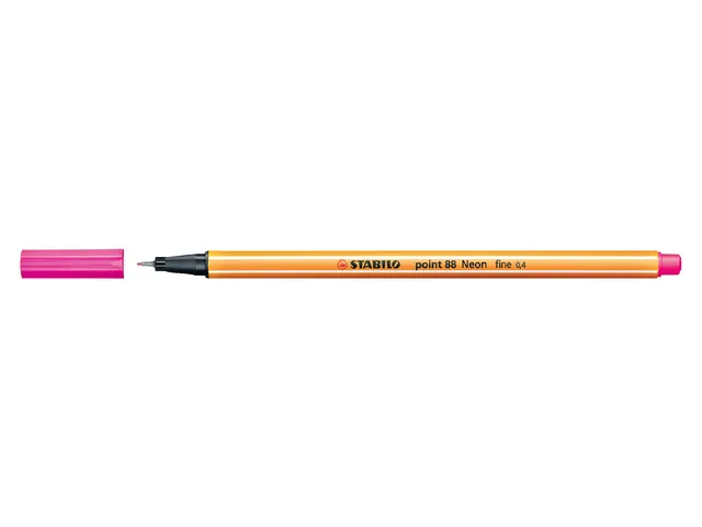 Fineliner STABILO point 88/056 neon roze 0.4mm