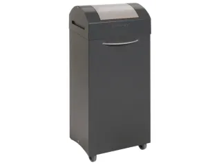 Afvalbak 75 Liter 840x380x320mm Plaatstaal 2 Wielen Klep Grijs - 1