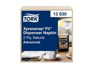 Servetten Tork Xpressnap Fit N14 2-laags naturel 12830 - 1