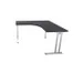 bureau in vrije vorm,HxBxD 740x1400x1400mm,vrije vorm,CC-zwart