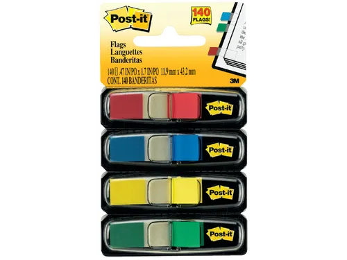 Indextabs 3M Post-it 6834 11,9x43,1mm assorti
