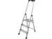 trapladder,eenzijdig,3trede(n),balk L 1,55m,aluminium