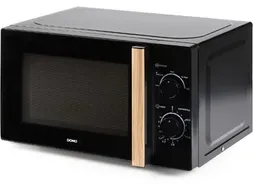 Magnetron Zwart Met Houtlook Handvat 20L 700W