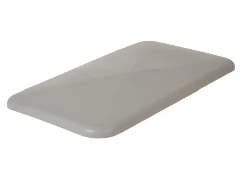 oplegdeksel,PE,v. Rechthoekige bak inhoud 450l,BxD 1308x699mm,grijs