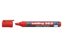 Viltstift edding 363 whiteboard beitel rood 1-5mm
