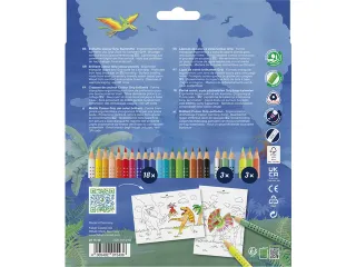 Kleurpotlood Faber-Castell Grip Dino 18 colour grip + 6 metallic grip - 3