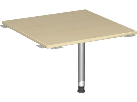 koppelelement voor bureau,90 °,BxD 800x800mm,blad esdoorn,hoekig