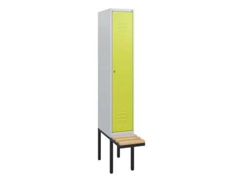 locker met bank,HxBxD 1950x300x815mm,1vak,vak B 300mm,cil.-slot