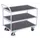 tafelwagen,draagverm. 250kg,3etage(s),laadvl. LxB 985x590mm,houtetage