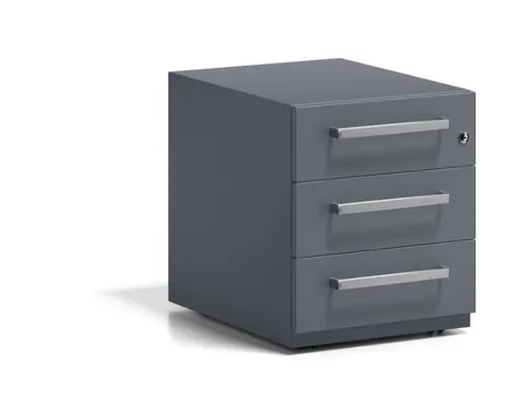 mobiel ladeblok,HxBxD 495x420x565mm,3lade(n),m. beugelgreep,cil.-slot