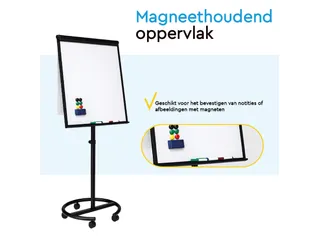 BRASQ Flipover Mobiel Deluxe 70x100cm Magnetisch Zwart met accessoires - 8