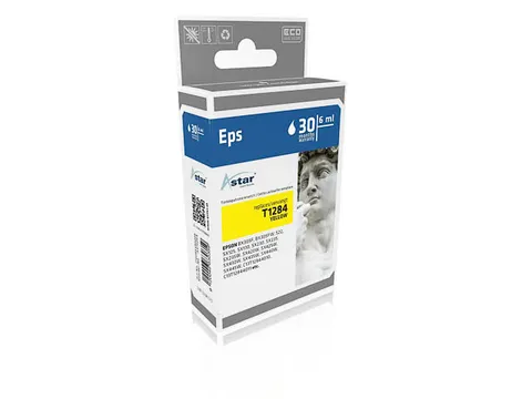 AS15284 ASTAR EPSON T1284 BX Inkt geel rebuilt 225pagina's Chip 3,5ml