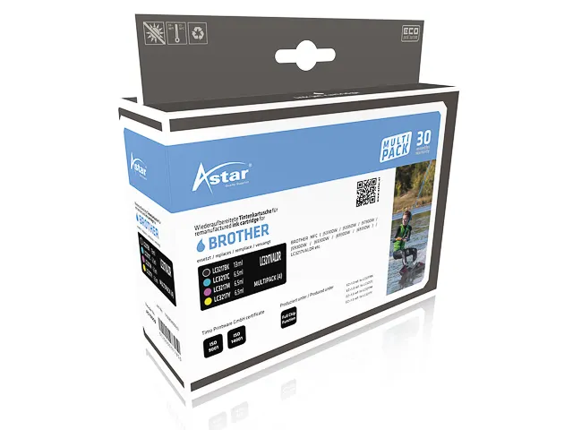 Astar Brother LC3217VALDR MFCJ Inkt CMYK Rebuilt set van 4
