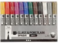 Glas/porseleinstift 1-2mm sd ass/pk12