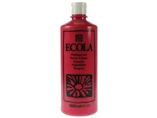 Plakkaatverf Ecola Flacon van 1000 ml Karmijnrood - 1