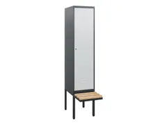 locker met bank,HxBxD 1950x400x815mm,1vak,vak B 400mm,cil.-slot