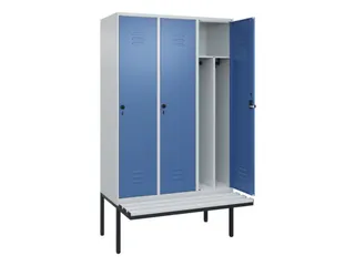 locker voor scheiding van kleding,HxBxD 2120x1200x815mm,3vak - 2