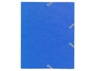 Elastomap 3 kleppen glanskarton 400gm² schoolformaat 17x22cm Assorti - 1