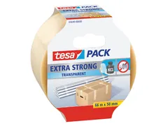 Verpakkingstape Tesapack Extra Strong 50mmx66m transparant PVC