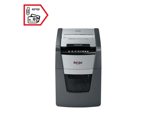 Papiervernietiger Rexel Optimum Auto+ 100M P-5 snippers 2x15mm
