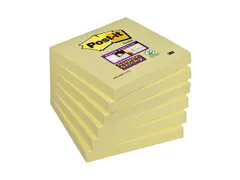 Memoblok 3M Post-it 654 Super Sticky 76x76mm geel