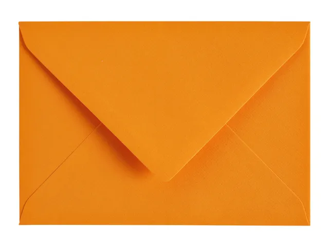 Envelop Papicolor C6 114x162mm oranje pak à 6 stuks