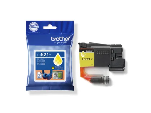 Inktcartridge Brother LC-521Y geel