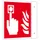 Brandbeveiligingsbord,Brandmelder,Uithangbord,Aluminium,Nalichtend