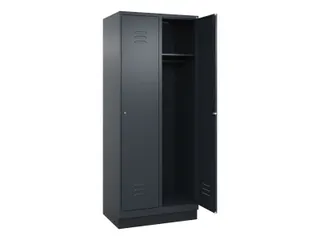 locker,HxBxD 1950x800x500mm,2vak,vak B 400mm,cil.-slot,sokkel - 1