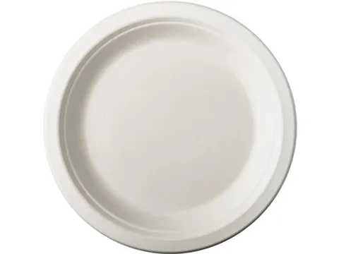 Papstar "Pure" Borden van suikerriet Rond 18cm Wit 50 stuks