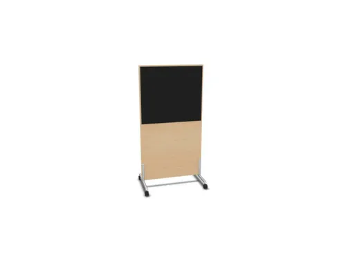 scheidingswand,HxB 1545x800mm,NE-esdoorn,BN8033-zwart