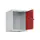 opzetkast,v. locker,1vak.,vak B 400mm,HxBxD 500x400x500mm,draaigrendel