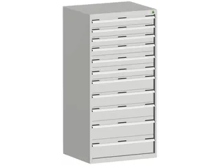 ladekast HxBxD 1600x800x650mm 11laden zware lasten RAL7035 - 2
