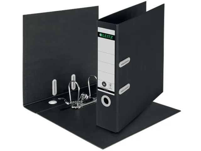 Ordner Leitz 1018 180° Recycle A4 80mm karton zwart