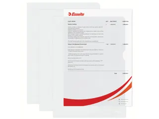 Insteekmap L-model Esselte standaard copy safe PP A4 transparant - 12