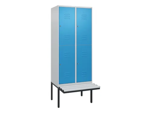 Dubbeldekse dekenkist,HxBxD 2120x800x815mm,2x2vak.,vak B 400mm