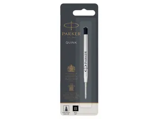 Balpenvulling Parker Quink breed zwart breed blister à 1 stuk - 1