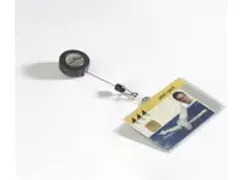 OUTLET Durable 8016 Naambordje met Afrolmechanisme Voor Bedrijfspas 54