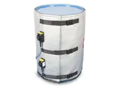 Verwarmingsmantel,V. 200L Vat,Buiten Glasvezel/Silicone,Zilverkleurig