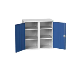 universele kast,HxBxD 1000x1050x550mm,4xStalen bodem,draaigrendelslot - 1