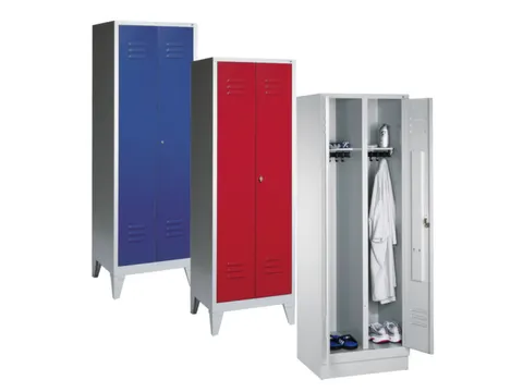 locker,HxBxD 1850x800x500mm,2vak,vak B 400mm,RAL7035,front RAL3000