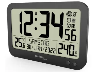 Digitale wandklok Technoline WS 8026 223x148x17mm zwart met afstandsbe - 2