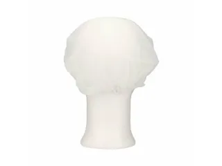Haarnet Met Klep Polyester Universele Maat Wit 100 Stuks - 3