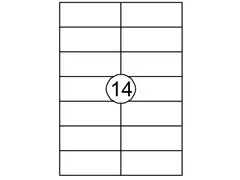 Etiket Quantore 105x42.4mm wit 1400 stuks