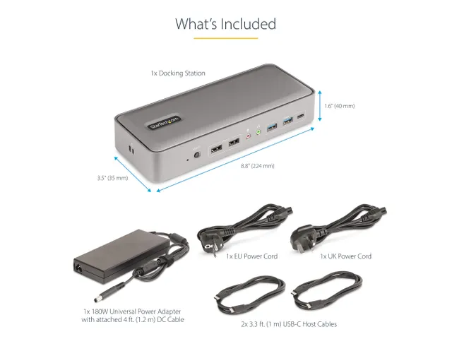 Dual-Laptop USB-C KVM Docking Station, 4K 60Hz